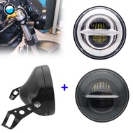 7 Inch DOT SAE E9 Motorcycle 883 Headlamp with 7inch housing bucket trim ring For motorcycle Chopper