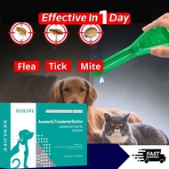 SENLOVE 3 Tubes/Box Frontline Plus Dog and Cat Tick and Flea Remover Lice and Mite Killer for Kitten