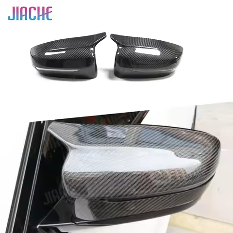 JIACHE Dry Carbon Mirror Cover For BMW 5 8 Series F90 M5 F91 F92 M8 2018 UP Add On Style Replacement