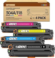 Compatible for 304A CC530A CC531A CC532A CC533A Toner Cartridges for use with Color LaserJet CP2025 