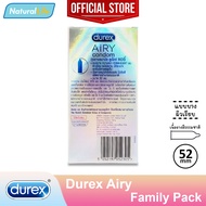 Durex Airy Condom "กล่องใหญ่" ถุงยางอนามัย ดูเร็กซ์ แอรี่ ผิวเรียบ แบบบาง 0.04 ขนาด 52 มม. 1 กล่องใหญ่ (บรรจุ 10 ชิ้น)