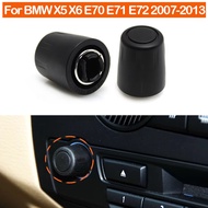 Car Dashboard Multimedia Radio CD Player Audio Volume Rotary Switch Knob Cap For BMW X5 X6 E70 E71 E