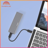 Rain❤ AU M.2 NVMe/NGFF SSD Enclosure SATA Mobile Hard Drive Box Portable Hard Disk Cas