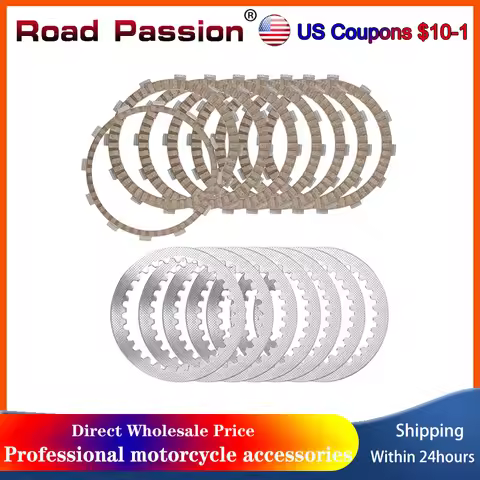 Road Passion Motorcycle Parts Clutch Friction Plates & Steel Plates Kit For Honda ST1300 ST1300A ST1