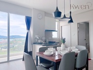 อพาร์ตเมนต์ 3 ห้องนอน 2 ห้องน้ำส่วนตัว ขนาด 121 ตร.ม. – ตันจุง อารุ (KWEN Suites - Tg Aru InfinityPo