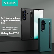 NILLKIN【With pen】For Samsung Galaxy Z Fold7 case Fold6 cover Liquid silicone case Fold 7 Phone Case