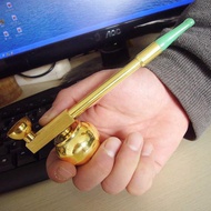 Pure Copper Water Filter Dry Pipe Bag Rod Retro Old-fashioned Portable Brass Hookah Pipe Hookah Hook