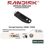 SanDisk Ultra USB 3.0 Flash Drive Thumb Drive Pen Drive 130MB/s 128GB 256GB 512GB CZ48