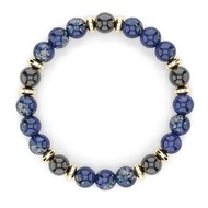 Lapis Lazuli Hematite Black Onyx Bracelets Entrepreneur Business Bracelet Triple Protection Bracelet