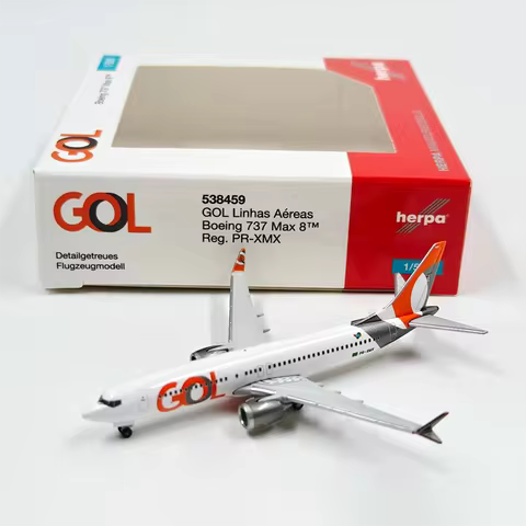 Herpa Diecast Alloy 1:500 Scale B-737 MAX 8 538459 Airplane Model For Display Collections