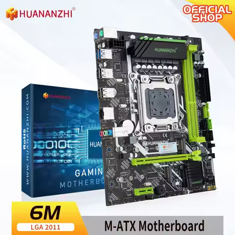 HUANANZHI X79 6M Motherboard Intel XEON E5 LGA2011 All Series DDR3 RECC NON-ECC memory NVME USB3.0 p