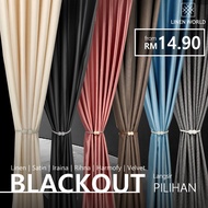 【 LANGSIR RAYA 𝟐𝟎𝟐𝟒 】Langsir Saiz Kecil Pilihan Langsir Blackout | Langsir Jenis Hook / Ring | Langs