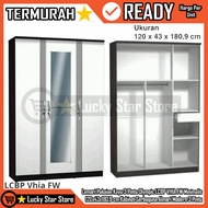 GANTUNGAN [Instant] Olympic Gstar LCBP VHIA FW 3-Door Wooden Wardrobe Wadrobe Clothes 120x43x180.9 c