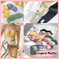 [ Lingerie MASTER ] - (B-28) Half cup Hot Bra Model Seamless Without Wire Seamless