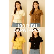 95 thousand get 4 pcs Women's Crop Tops - Women's Tops - Women's Blouses - Knit Tops
