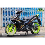 Cover Set Rapido VF3i SYM 185 2020 (1) Black Orange Blue Accessories Motor Hitam Biru SYM185 Red Bod