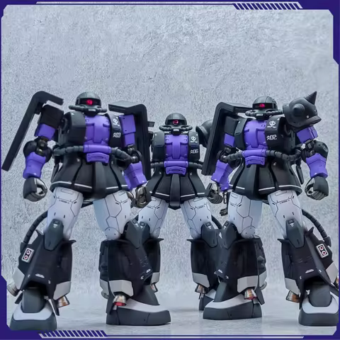 Gaogao Zaku Ms-06R-1A Assembly Action Model Kit Hg 1/144 005 003 Zaku Ii High Sniper Rifle Axe Canno