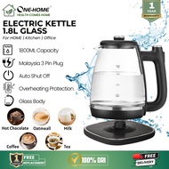 ONEHOME Electric Kettle Fast Boiling Electric Glass Kettle 1.8L Electric Automatic Cut Off Jug Kettl