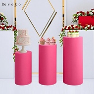 Devoko Pedestal Stand Column Cover Cylinder Pedestal Cover Wedding Dessert Cylinder Stand