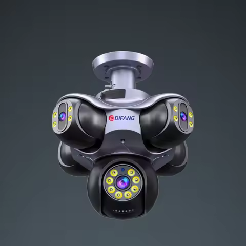 New 25MP 5 Screen PTZ 720° Five Lens WiFi Camera Security Protection CCTV Waterproof Five Screen 25M