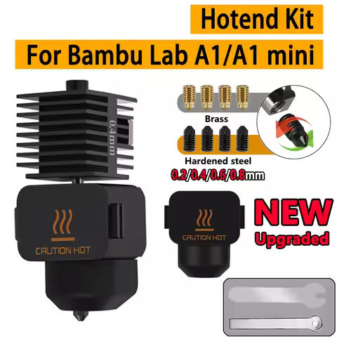 Upgrade 2.0 Hotend For Bambu Lab A1 Nozzle For Bambu Lab A1 Mini Nozzle Kit Hardened Steel Nozzle Fo