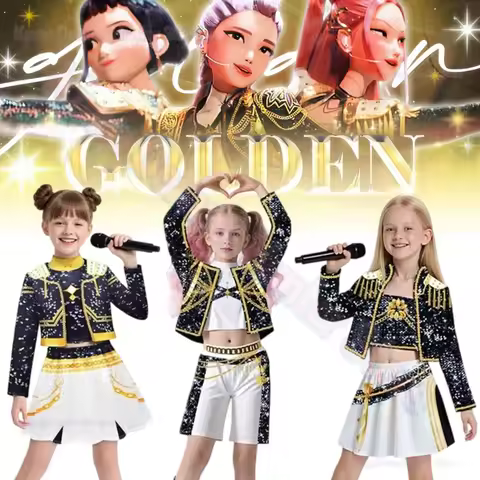 Halloween démons Rumi Zoey Mira Cosplay enfants enfant Costume Huntrix groupe idole Roleplay tenues 