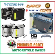 SUZUKI V STROM 650 FULL ALUMINIUM SIDE BOX HIGH QUALITY WATER PROOF 30LITER 35LITER 36LITER 38LITER