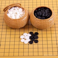 Imitation Jade Black White Wooden Road Beginner Chess Go Road Chessboard Primary School Students Chi