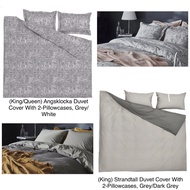 Ikea (QUEEN/KING) Angsklocka/Strandtall Duvet Cover With 2-Pillowcases