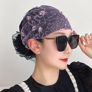 Mũ Thêu Thời Trang Mùa Hè Thoáng Khí Cho Nữ Mũ Che Tóc Trắng Mũ Khăn Trùm Đầu Thêu Ren Mũ Trùm Đầu M