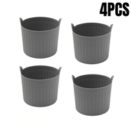 (Roy) 2/4Pcs Silicone Air Fryer Baking Ramekins Muffin Egg Poacher Cupcake Baking Cups Nonstick Easy