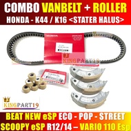 PAKET VANBELT ROLLER KAMPAS GANDA BEAT ESP SCOOPY ESP VARIO 110 LED ESP BEAT STREET BEAT POP K44 K16