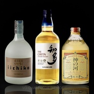 Combo of 3 Japanese Wine Bottles The Chita – Iichiko – Satsuma | Japanese Bold, Luxurious & Minimali