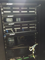 CommScope 1933796-2 AMP NETCONNECT Category 6 Patch Panel 24-port 1 RU RJ45 universal T568A/B wiring