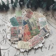 22 Pieces / Pack Vintage Journal Scrapbooking Europe Ticket / Map Stickers Pack