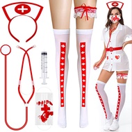 Ready Stock~Halloween Supplies Nurse Funny Props Cosply Nurse Cosplay Halloween Costume Costume Prop