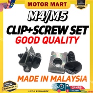 [ 1 Set ] M4 M5 SPRING CLIP + SCREW (ST) // M4 M5 BODY SCREW SKRU CLIP COVER SET COVERSET SCREW LC S