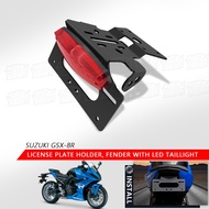 For Motorcycle License Plate Holder Bracket Fender Eliminator With LED Rear Tail Tidy GSX8S GSX-8S 2