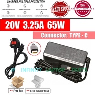 LENOVO Charger 20V 3.25A TYPE-C THINKPAD T480 T480S T490 T580S E480 E485 E580 E585 E490 E590 L390 X2