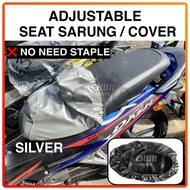 Seat Sarung Motor / Ganti Seat Cover Kusyen(TAK PAYAH STAPLE)LC/AVANTIZ/SOLARIZ/EGO/Y15/MR3/RS150/BE