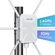 WAVLINK AX3000 Kích Sóng WiFi6 Điểm truy cập ngoài trời dual band 2.4G 5G mở rộng WiFi mesh với bộ k