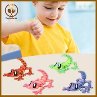 Popubear Educational Gecko Toy Gecko Toy for Reptile Lovers Colorful 3d Printed Gecko Toy Fun Magnet