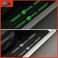 5 Pcs Car Door Protector Stickers Glow In The Dark Stickers 3D Door Sill Panel Protector Door Floor 
