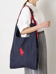 Polo Ralph Lauren經典美式復古休閒尼龍防水輕便手提袋購物袋單肩包