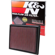 K&N High-Flow Original Lifetime Engine Air Filter: Increase Power: Premium, Washable: Compatible wit
