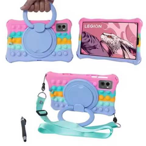 Soft Silicone Shell Kids Case For Lenovo Y700 2025 TB-321FU Legion Y700 Gen 2 TB-320FU 2023 Case 360