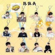 Keychain printed with Tran Dich Hang TF4 TF idol Family mica in acrylic decor lovely decoration-ZD