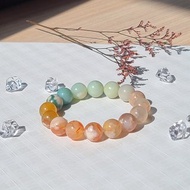 稀有彩色漸變櫻花瑪瑙 ||人緣 姻緣桃花 舒壓 辟邪 水晶手鍊