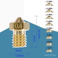 KINGROON 3d Printer Accessories E3D Brass nozzle V5/6Print Head m6 1.75/3.0Consumables 4DYI
