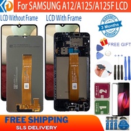 Spot Goods▽□✥Original For Samsung Galaxy A12 / A125 / A125F / A127 LCD Display Screen With Frame  Di